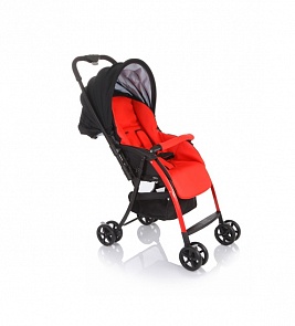 Коляска прогулочная Uno с капюшоном, перекидной ручкой и чехлом на ножки, красная (Jetem, BT501B_Red 16)